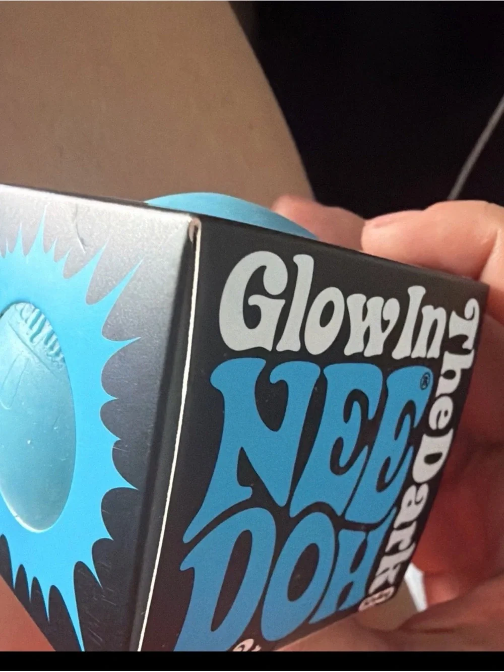 Glow In The Dark NeeDoh Ball - Bright Blue